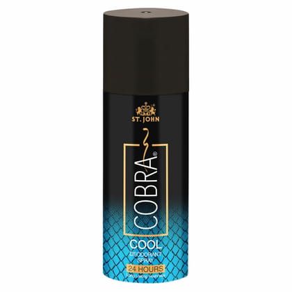 ST.JOHN Deo Cobra Cool Limited Edition Deodorant Body Spray for Long Lasting Protection 150ml ( Pack Of 12)