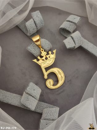 5 Number Logo Men’s Fashion Design Pendant PD-179