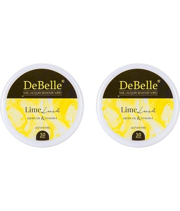 DeBelle Lime Lush Nail Paint Remover Pads 30 mL Pack of 2