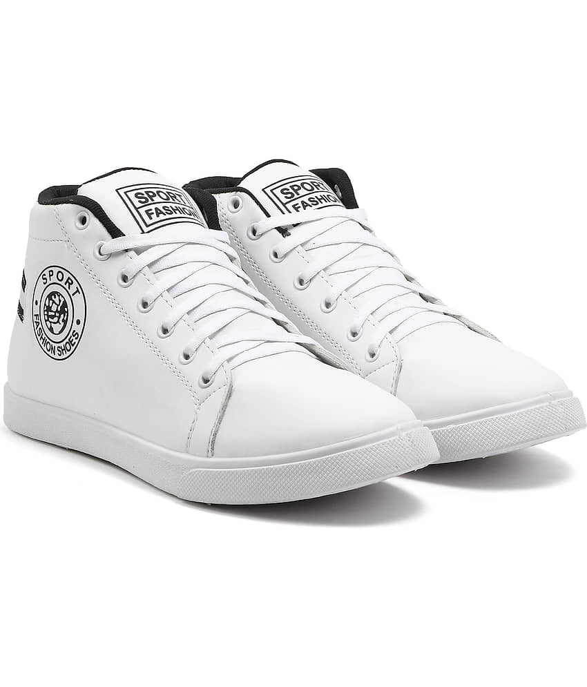Hilux White Men's Sports Running Shoes