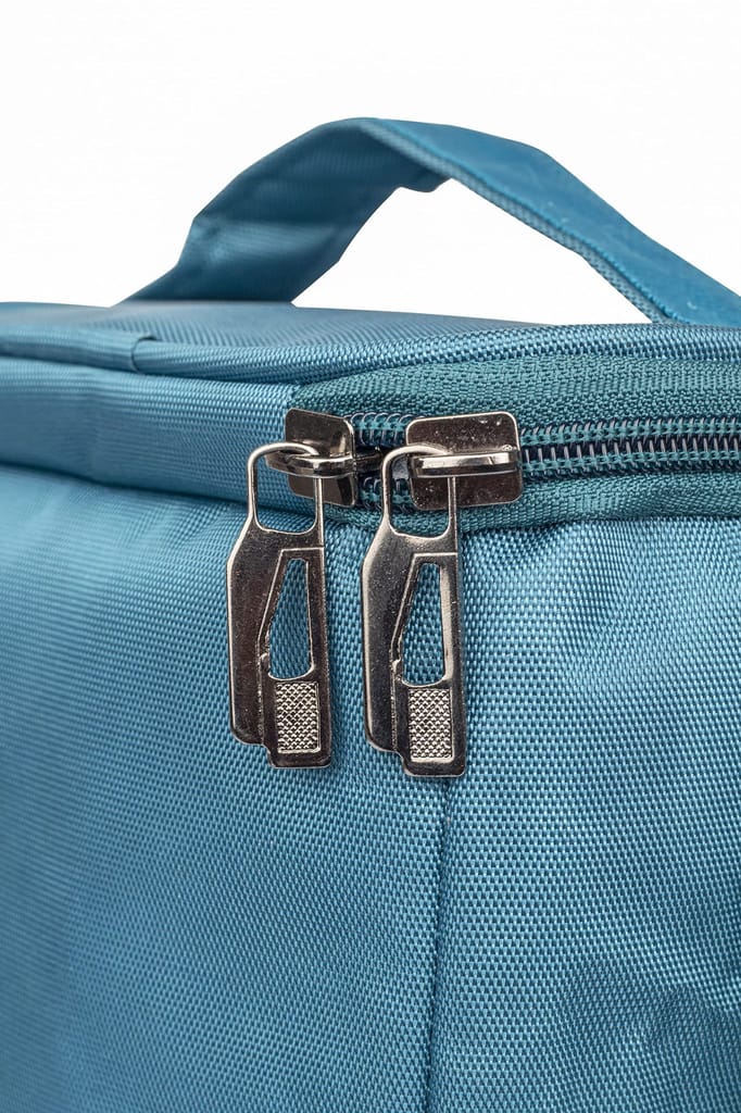 Femora Borosilicate Glass Microwave Safe Rectangle Container Multipurpose Lunch Box for Office, Blue, 400 ml (2 Container)