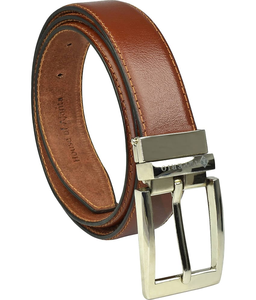 Ajanta - Brown Leather Men's Formal Belt ( Pack of 1 )