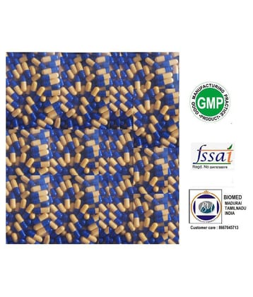 BioMed Empty Gelatin Capsules 1 Yellow / Blue 1000 Capsule 1000 no.s