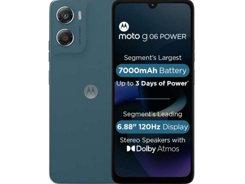 Motorola Moto G06 (4GB RAM, 64GB Storage) 7000mAh Battery, 6.88" 120Hz HD+ Display, 50MP Camera - Tapestry