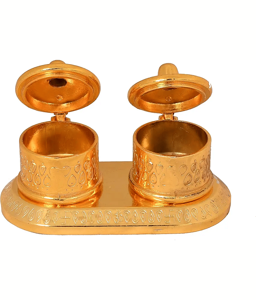 PAYSTORE - Aluminium Kumkum Box 10 ( Pack of 1 )