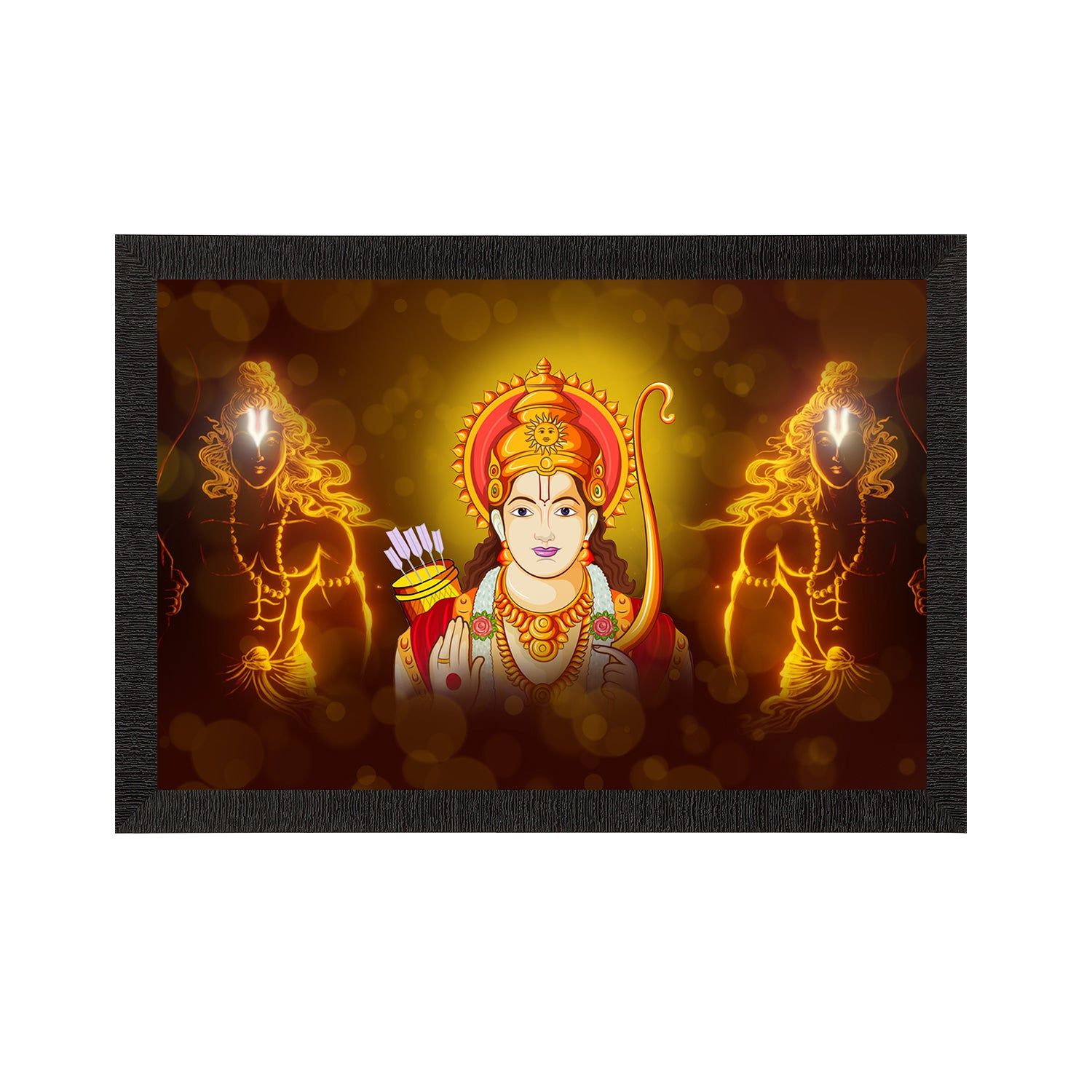 Lord Ram Painting Digital Printed Religious Wall Art