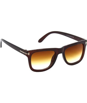 Hrinkar Black Rectangular Sunglasses ( Pack of 1 )