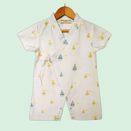 CloudSoft Kimono Romper-0-3 months