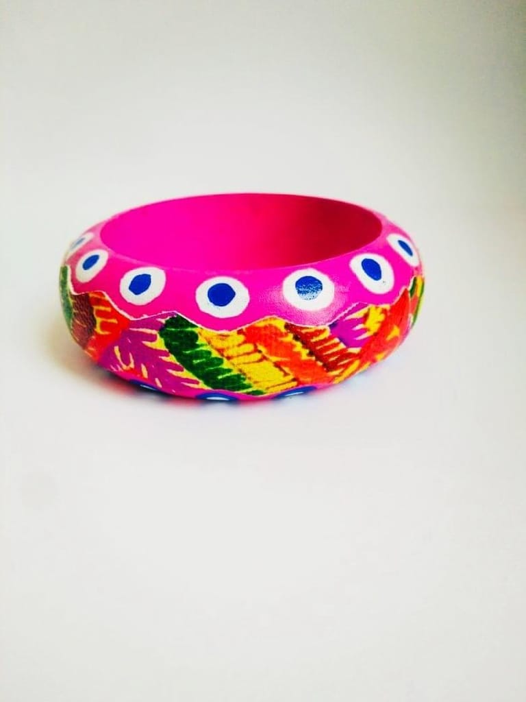 A Quirky Affair - Pink Phulkari Bangle