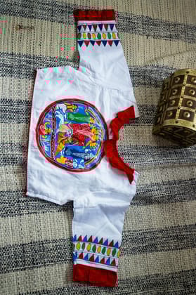 Durga blouse in rongtuli-L