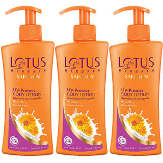 Lotus Herbals Safe Sun Uv Protect Body Lotion Spf 25 Pa  Moisturising Broad Spectrum Protection 250Ml  (Pack Of 3)