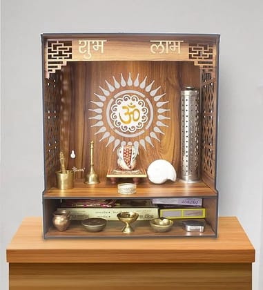 Handcrafted Wooden Pooja Mandir Stand