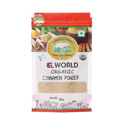 Elworld Agro & Organic Food Products Cinnamon Powder 50g