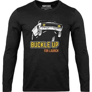 FastB Men Printed Round Neck Black T-Shirt