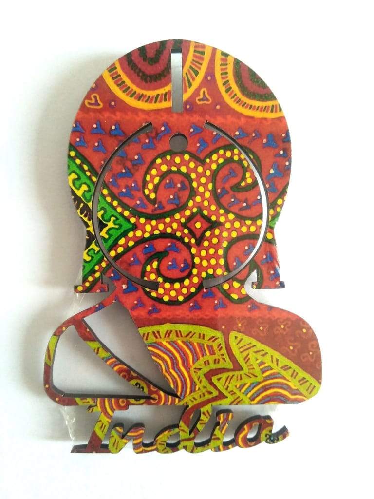 ETHEREAL ARTWORK FRIDGE MAGNET - INDIAN LADY - Pooja Needs | Buy online on ZillyBuy