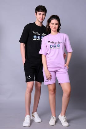 Positive Vibes Couple Co-Ord Sets (Pack of 2)