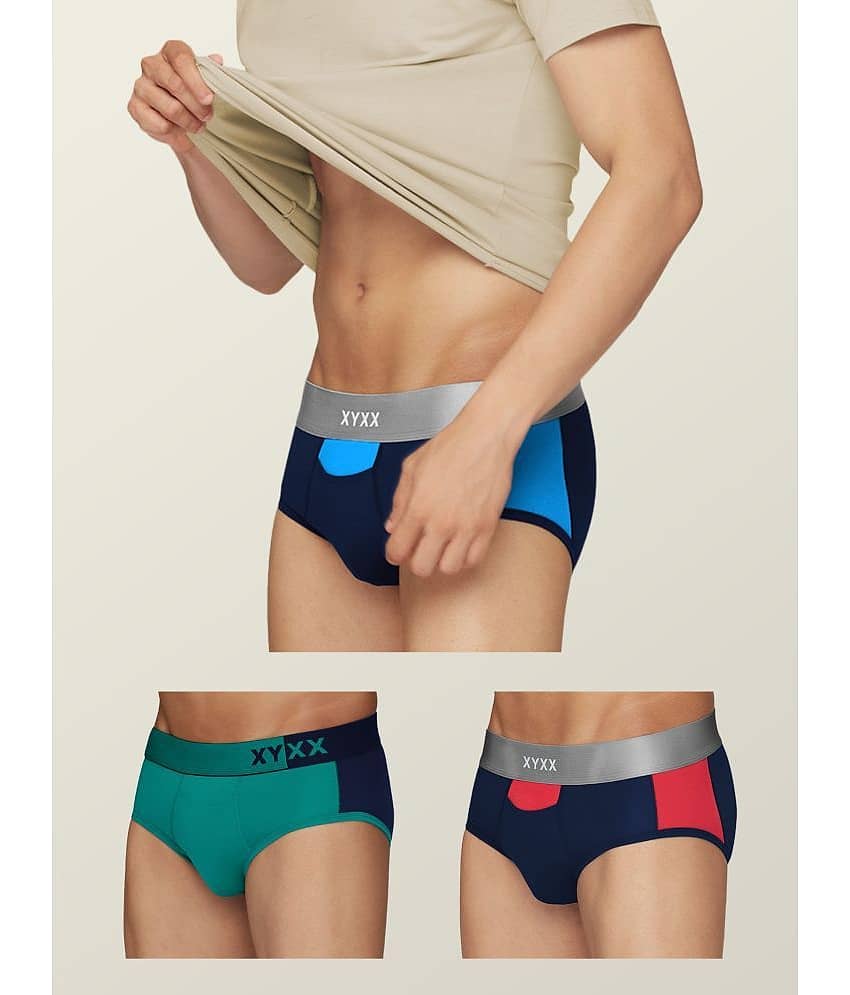 XYXX Pack of 3 Modal Briefs For Men's ( Multicolor )