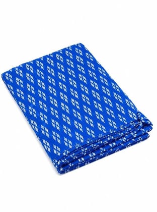 Pochampally Ikkat Cotton Standard Size Blue : G Bh Pochampally Ikkat Cotton Standard Size Blue : G Bh