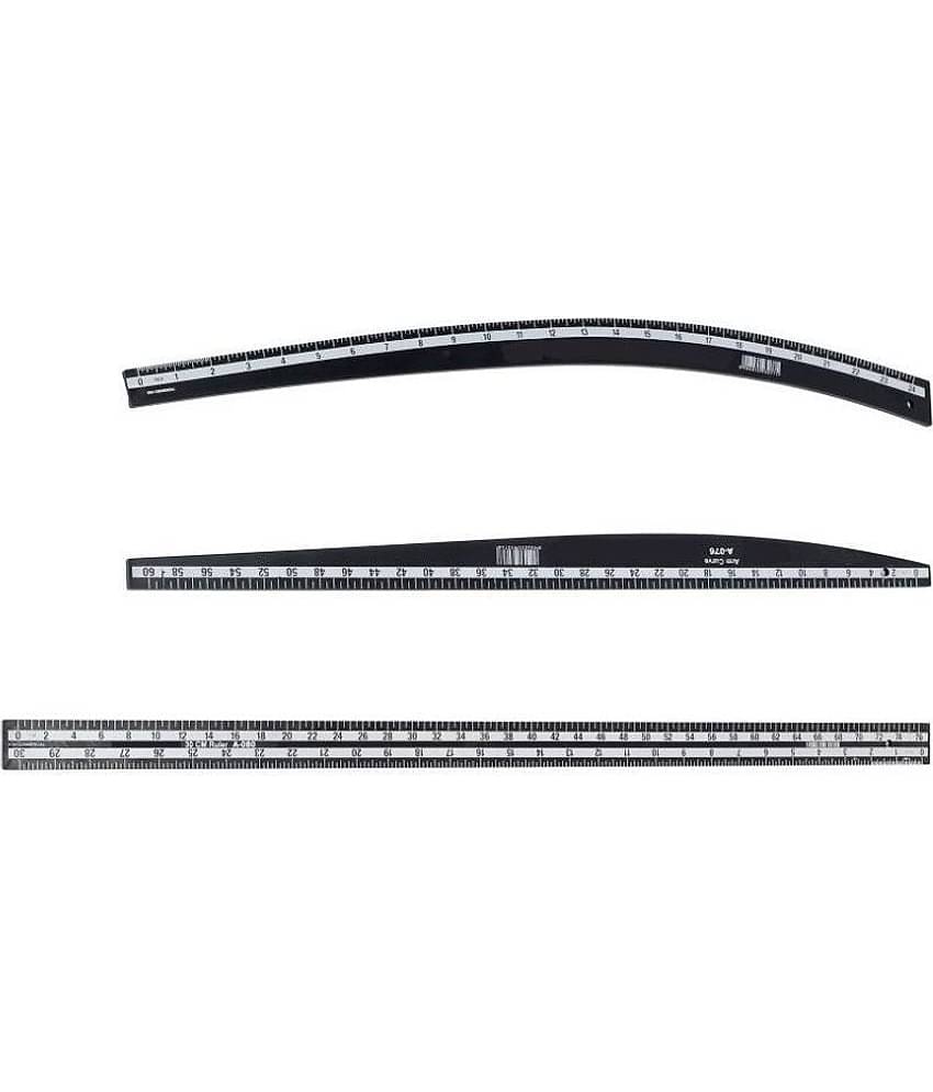 Fashion Designing Tailoring Hard Plastic Scale with Arm Curve, Hip Curve and Long Ruler, Set of 3 Scales