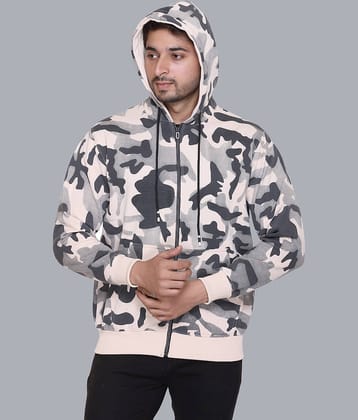 stelvin Cotton Blend Hooded Men's Sweatshirt - Beige ( Pack of 1 )