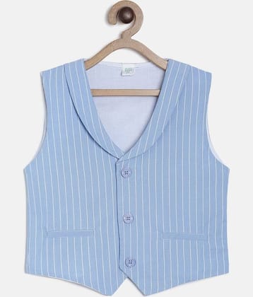 MINI KLUB Baby Boys Blue Woven Waistcoat Pack of 1