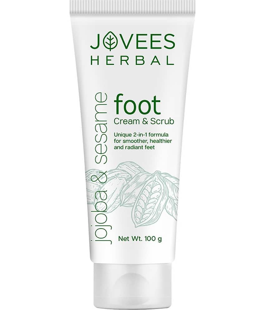 Jovees Herbal Foot Care Cream & scrub For Cracked Heals For Women & Men 100g (Pack of 1)