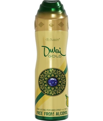 Al-Nuaim Dubai Gold 200 Ml Deodorant Spray for Unisex 100 ml ( Pack of 1 )