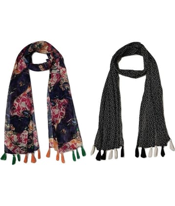stolevilla Multi Printed Poly Cotton Yarn Stoles