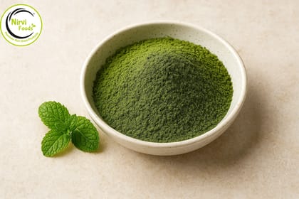 Premium Sun(Solar) Dried Mint Powder  by Nirvi Foods