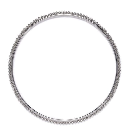Traditional Silver Plated Oxidized Bangles