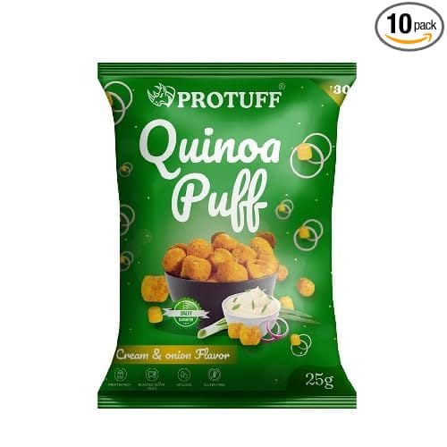 Quinoa Puff- Cream & Onion (Pack of 10)