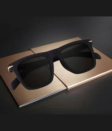 Elligator Black Rectangular Sunglasses ( Pack of 1 )