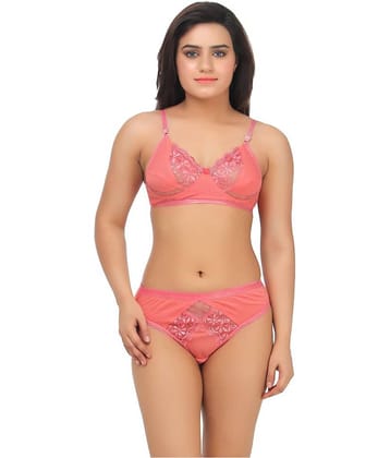 TCG Pink Lace Bra & Panty Set