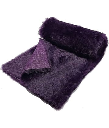 PRANSUNITA Super Soft Mauve Fur Cloth, Size 38" x 32", Hair Length 2 cm, Used for Dresses, Home Furnishing, Soft Toys Making, Jackets Etc