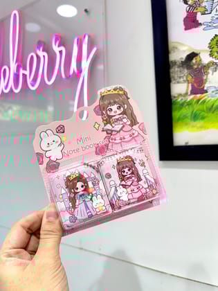 Princess Mini Notebook Set | Mini notebook set (pack of 2 notebook)