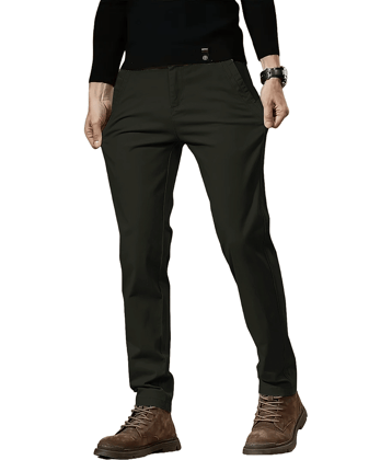 Shelony Regular Flat Men's Chinos - Grey ( Pack of 1 )