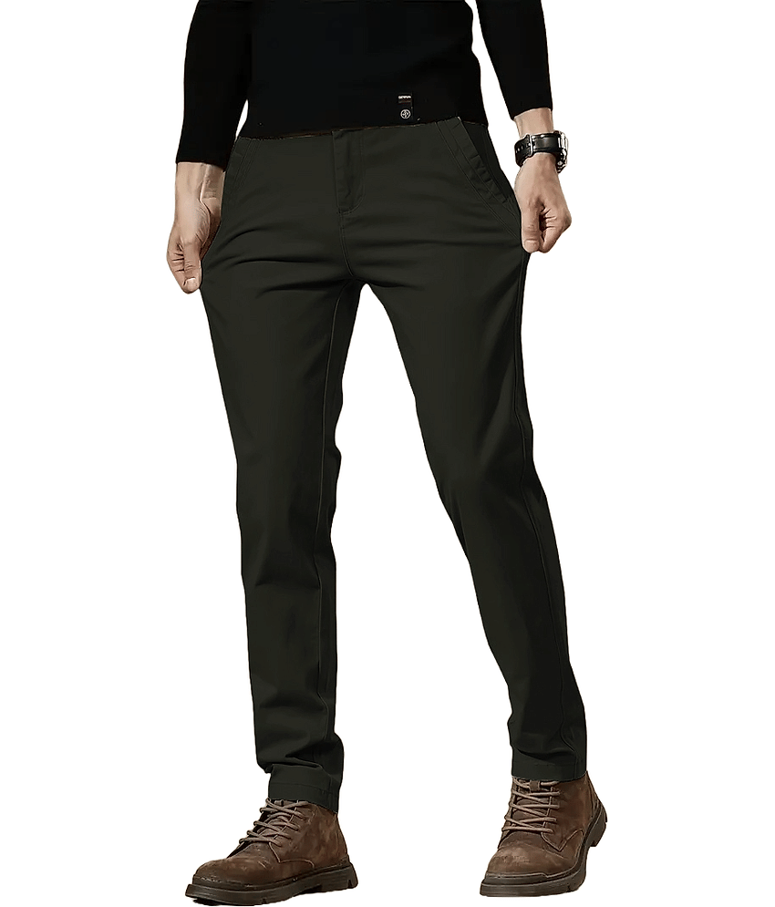 Shelony Regular Flat Men's Chinos - Grey ( Pack of 1 )