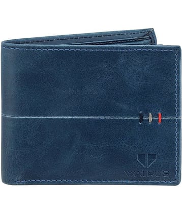 Walrus - Blue Faux Leather Men's Regular Wallet ( Pack of 1 )