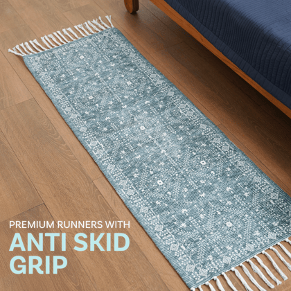 Medina Mist Bedside Runner-20"x60" / Single