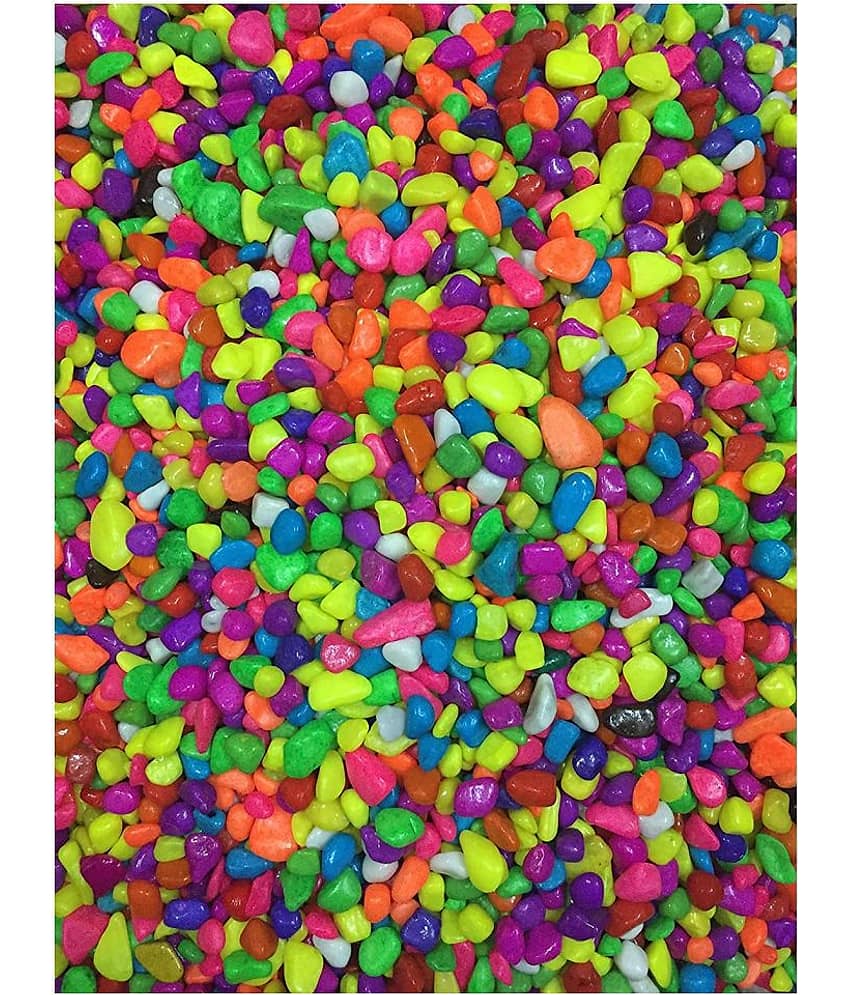 Afast Multicolor Pabbles/Stone For Garden, Plants, Aquarium & Home Decor Wt. 450g