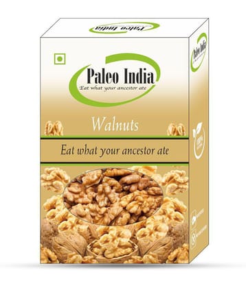 Paleo India Akhrot Walnuts 200gm| California without Shell Walnut Kernal Halves