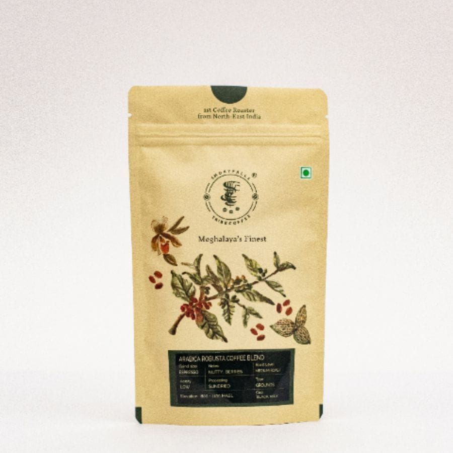 MEDIUM ROASTED COFFEE GROUNDS - 100 gm - 100 gm