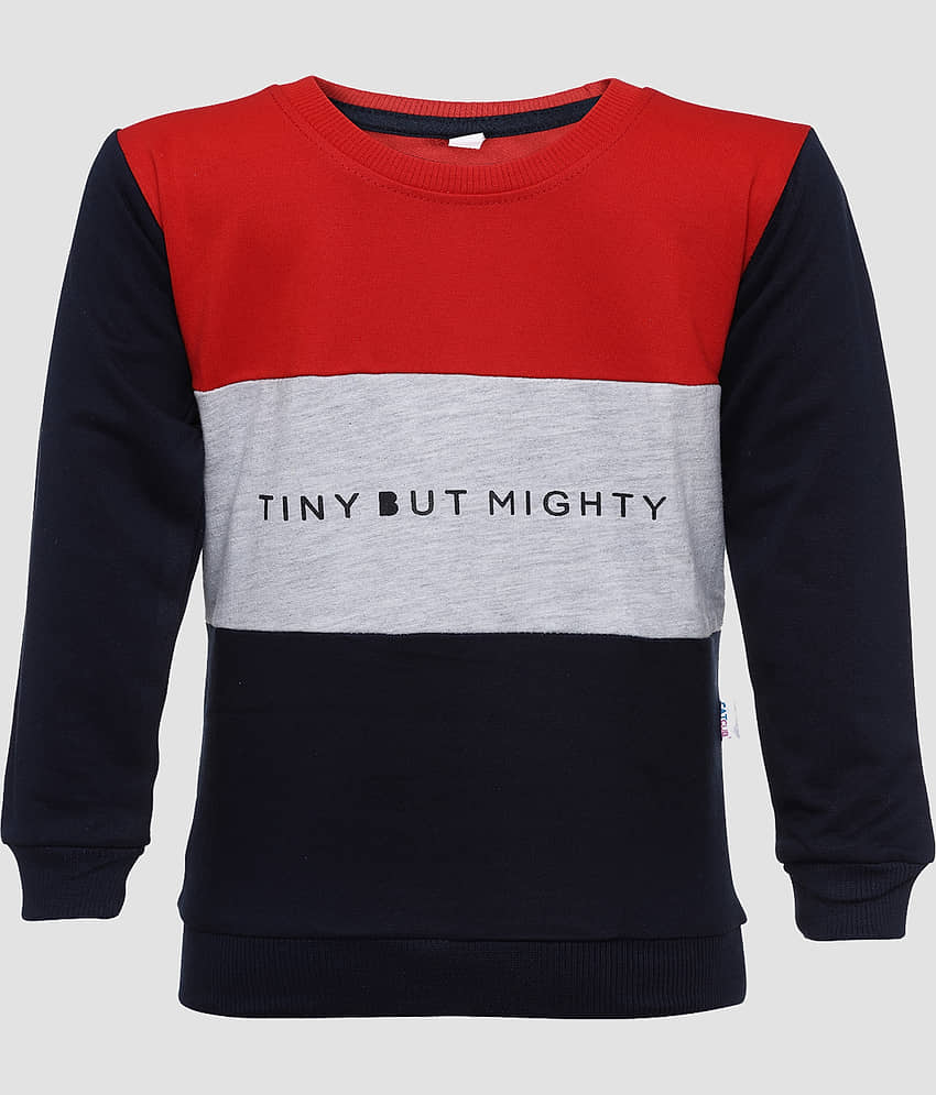 CATCUB Single Baby Boys Cotton Blend Pullover ( Red )