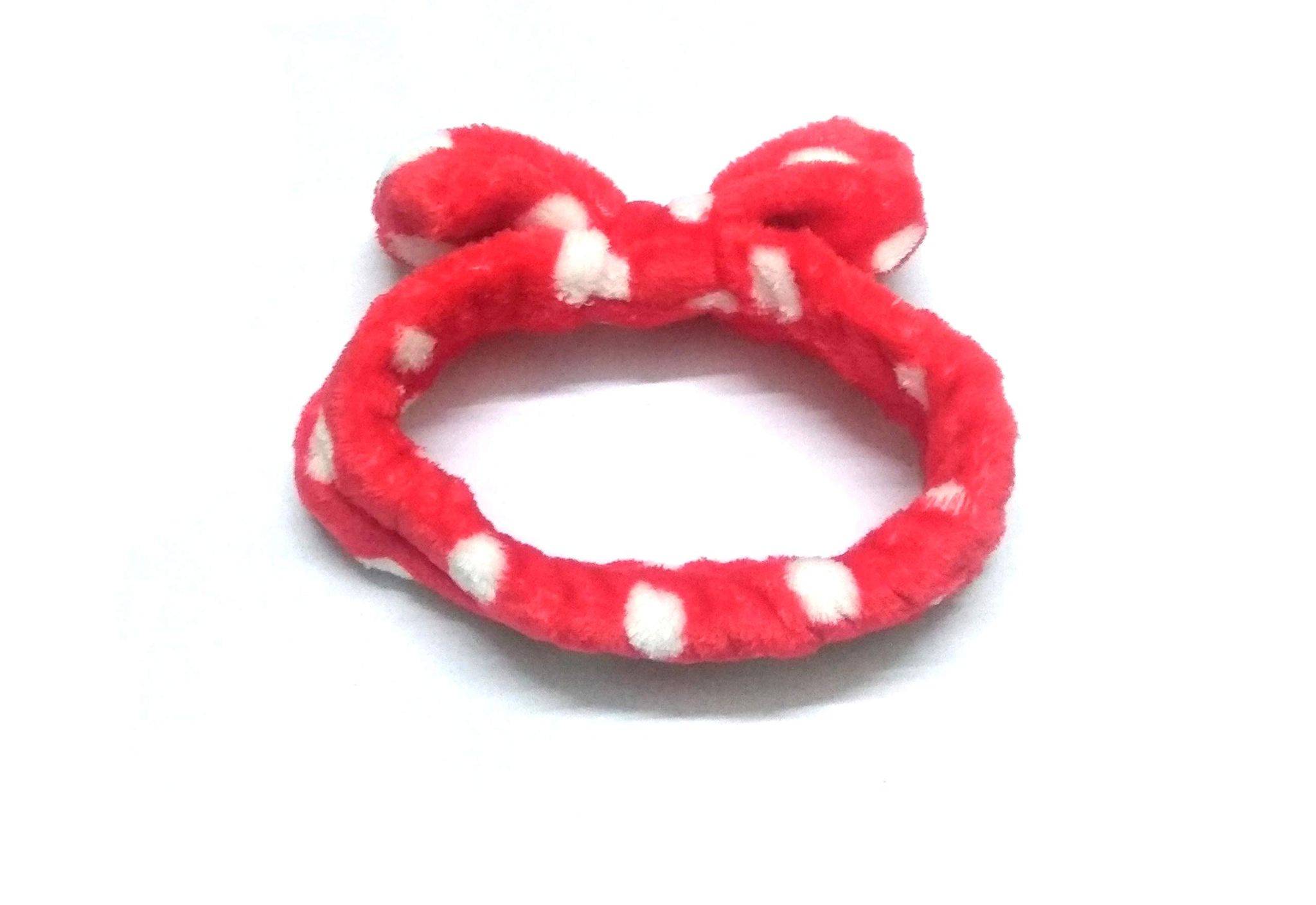 Nawani Facial Spa Makeup Cleansing Cute Bow Velvet Elastic Headband