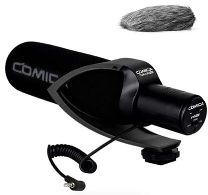 (Refurbished) Comica VM30 PRO - Super Cardioid Condenser Shotgun Microphone (Black)