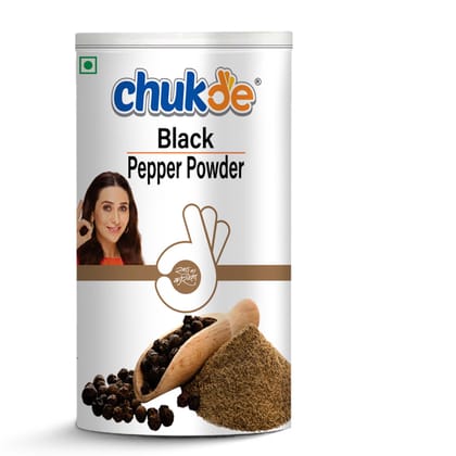 Chukde Black Pepper Powder - Enhance Flavour, Boosts Immunity, Sprinkler, 100 g Jar
