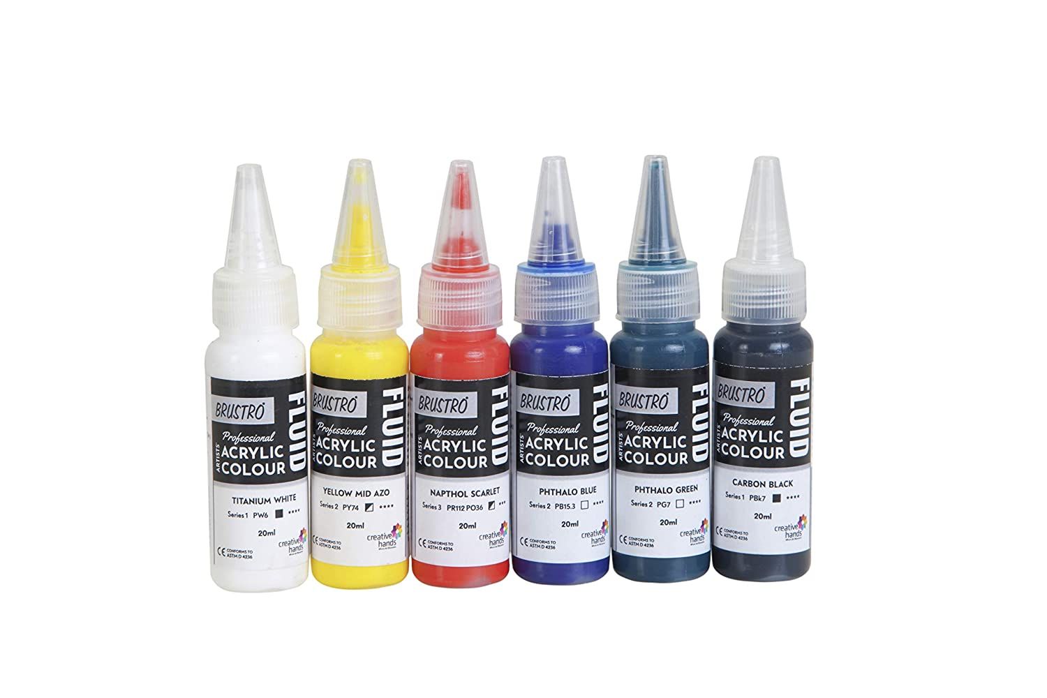 Fluid Acrylic 20ml Pk of 5+1