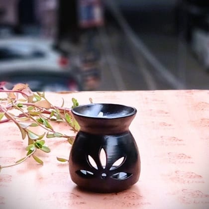 Nizamabad Black Pottery Aroma Diffuser Nizamabad Black Pottery Aroma Diffuser