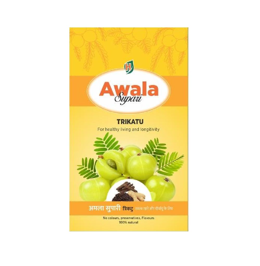 Hillarious Ayurveda Poshamrut Awala Trikatu Supari, 1 gm
