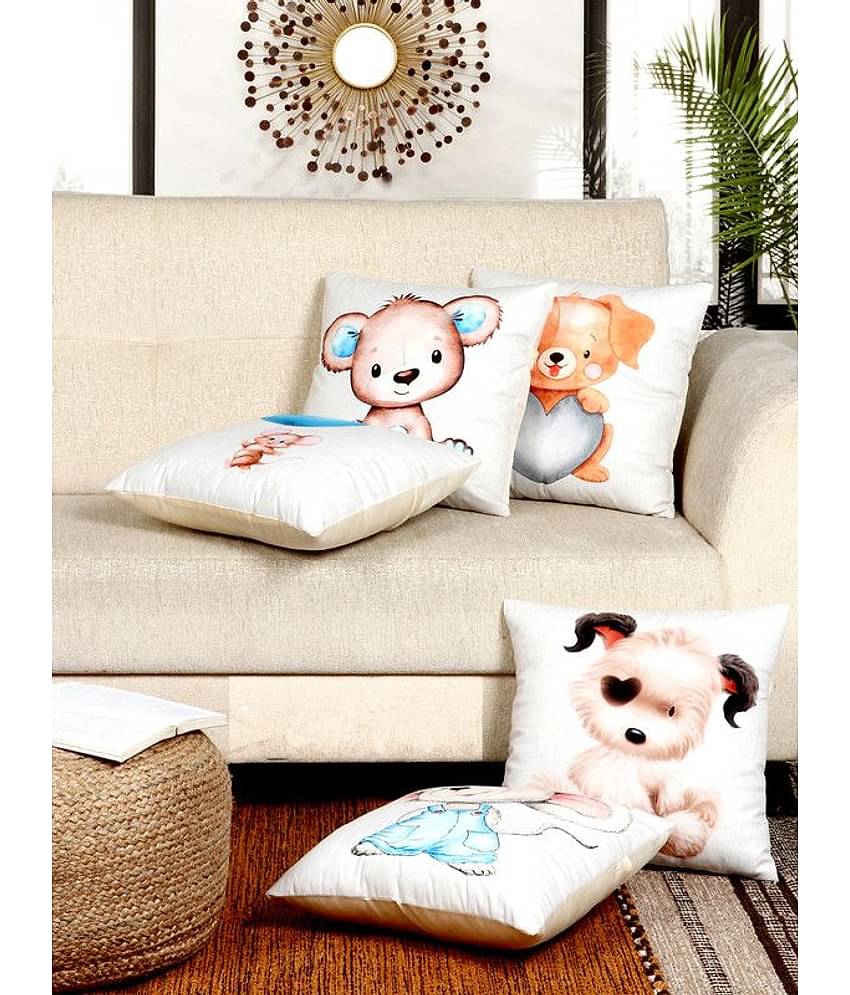 BELLA TRUE - Set of 5 Cushion Covers Abstract Themed